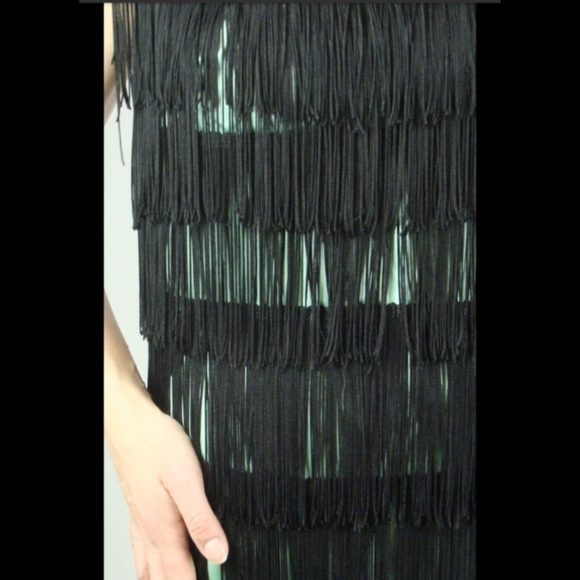 1960's mint FRINGE GOGO DRESS 60's mini XS - Picture 2 of 10